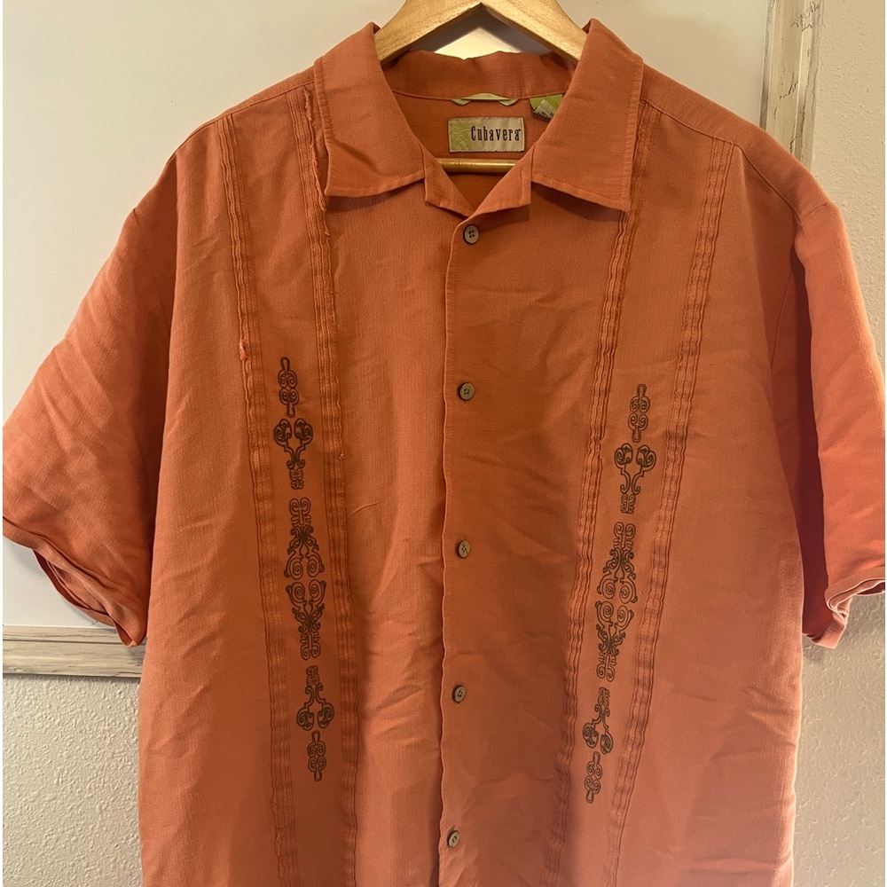 Cubavera Shirt XLarge soft orange color